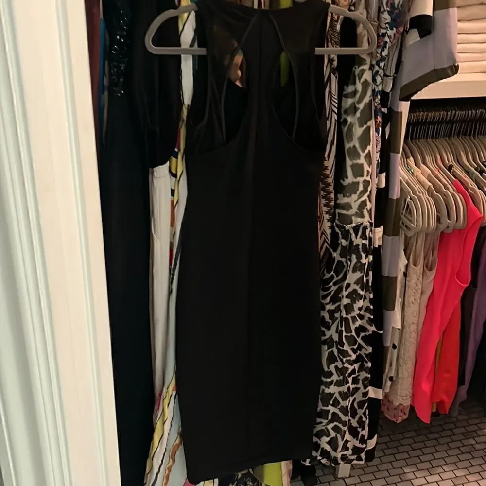 Lululemon black stretchy dress with racerback size 4